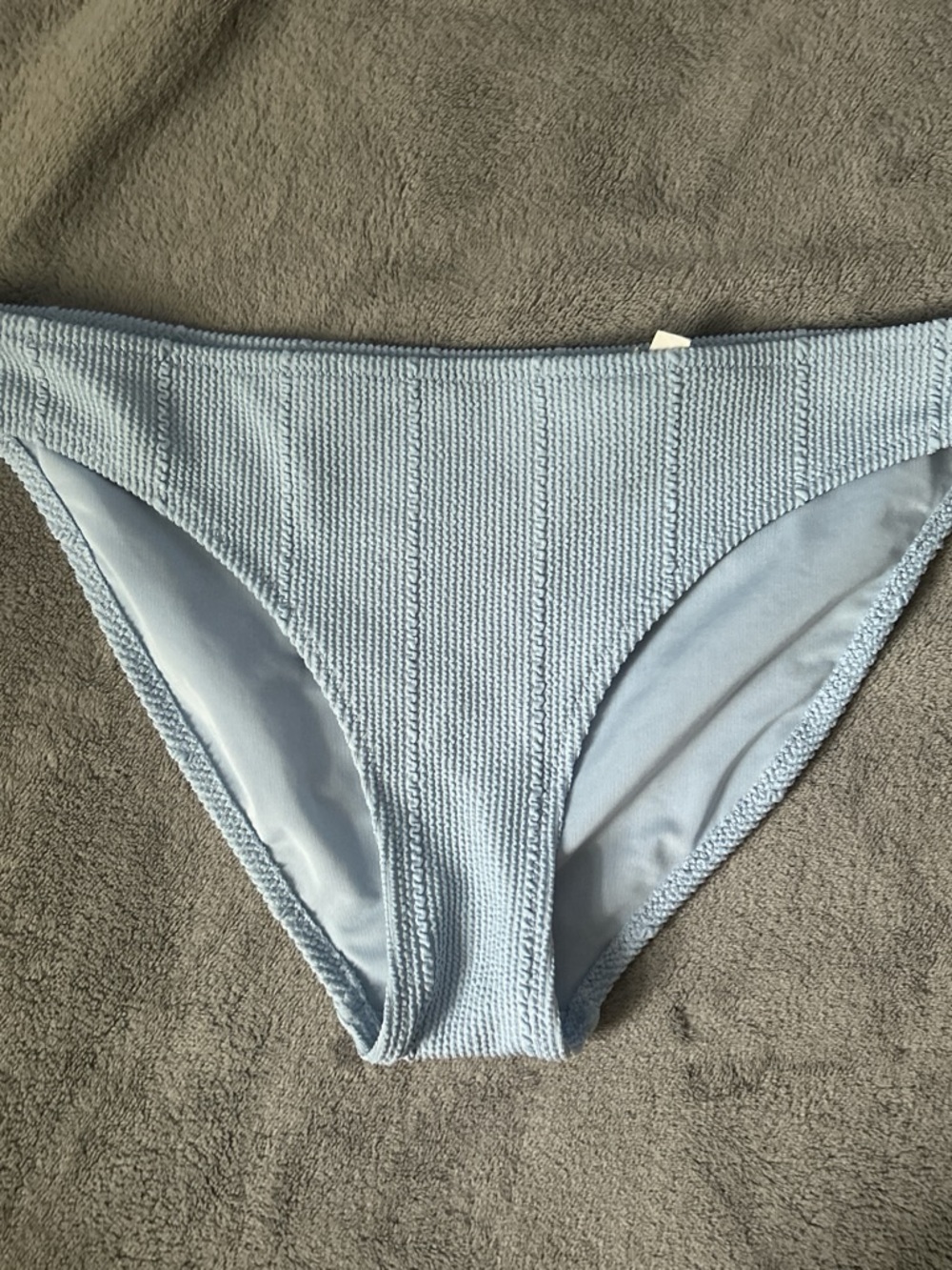 aerie Pale Blue Ribbed Bikini Bottom